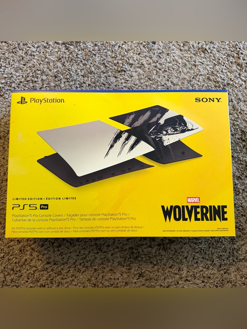 PlayStation 5 Pro Adamantium Covers Marvel Wolverine Limited Edition